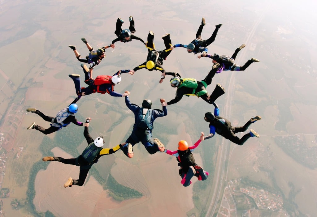 Skydiving-formation