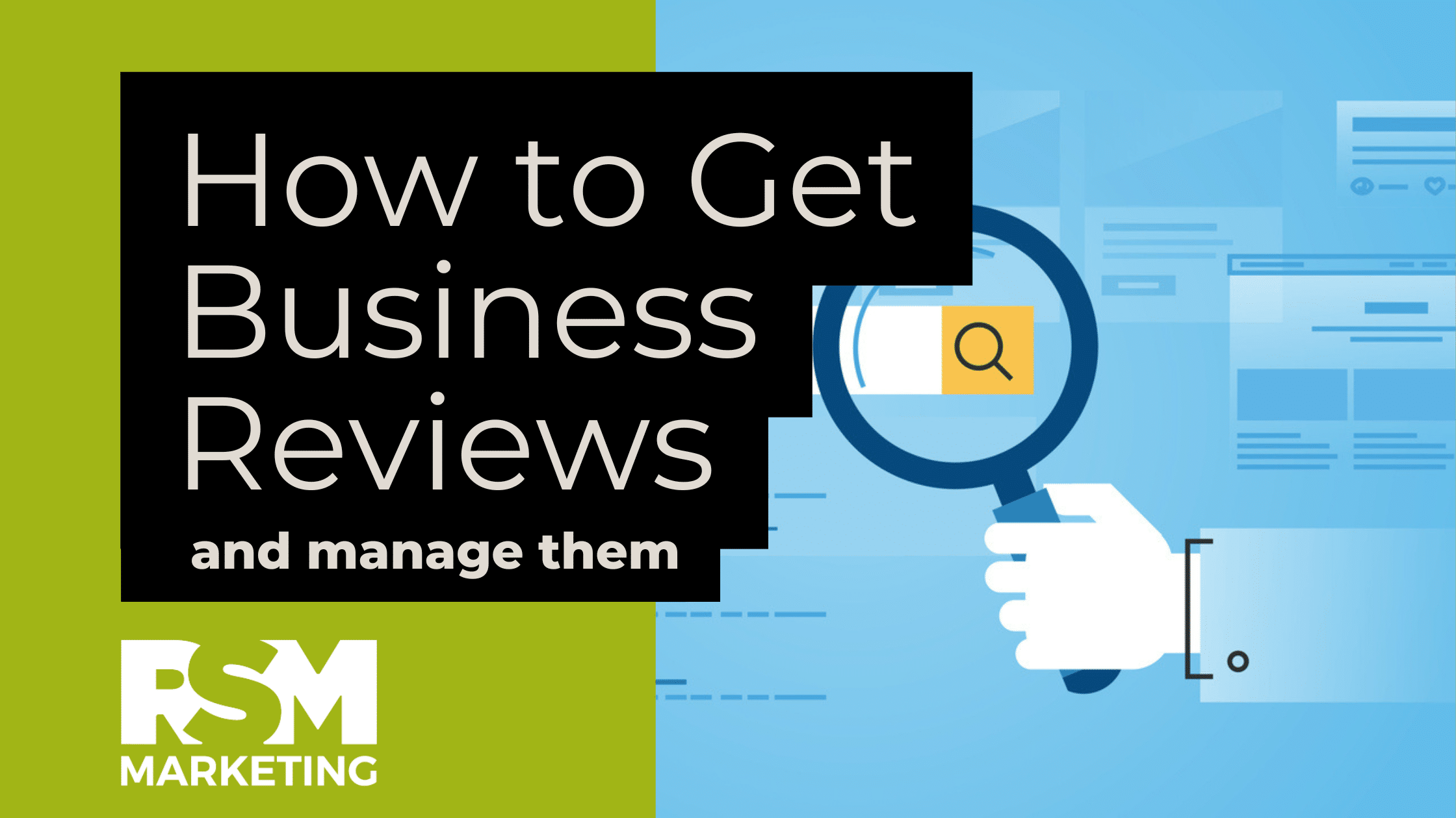 How to get business reviews and manage them