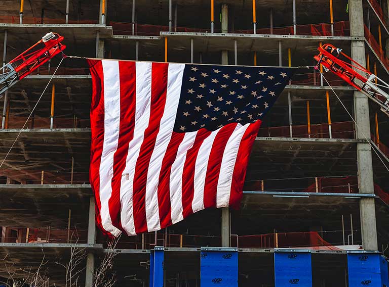 Culture | Rsm Marketing Culture - - american flag on job site